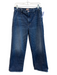 Mother Size 28 Dark Wash Cotton High Rise Zip Fly 4 Pocket Wide Leg Jeans Dark Wash / 28
