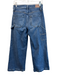 Paige Size 28 Medium Wash Cotton High Rise 5 Pocket Fold Detail Wide Leg Jeans Medium Wash / 28