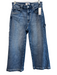 Paige Size 28 Medium Wash Cotton High Rise 5 Pocket Fold Detail Wide Leg Jeans Medium Wash / 28