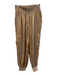 Cinq a Sept Size M Brown Cupro High Rise Elastic Waist Cargo Pockets Pants Brown / M