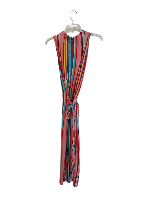Alice + Olivia Size 10 Red & Multi Viscose Blend Round Neck Sleeveless Dress Red & Multi / 10