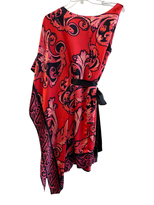 Yoana Baraschi Size 8 Red No Fabric Tag Round Neck Asymetric Below knee Dress Red / 8
