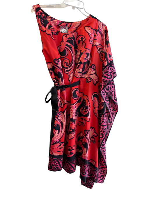 Yoana Baraschi Size 8 Red No Fabric Tag Round Neck Asymetric Below knee Dress Red / 8