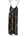 Ro's Garden Size S Navy & Multi Cotton Empire Waist Spaghetti Strap Maxi Dress Navy & Multi / S