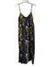 Ro's Garden Size S Navy & Multi Cotton Empire Waist Spaghetti Strap Maxi Dress Navy & Multi / S