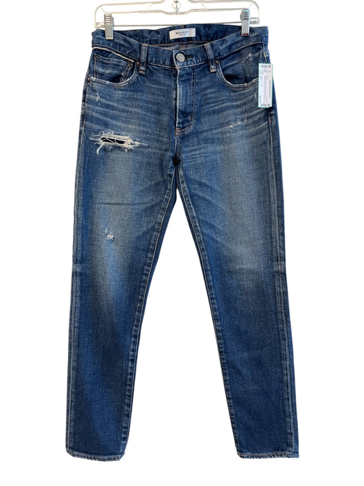 Moussy Vintage Size 27 Medium Wash Cotton High Rise 5 Pocket distressed Jeans Medium Wash / 27