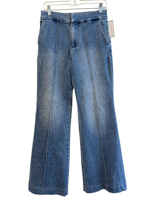 Alice + Olivia Jeans Size 28 Medium Wash Cotton High Rise 4 Pocket Flare Jeans Medium Wash / 28
