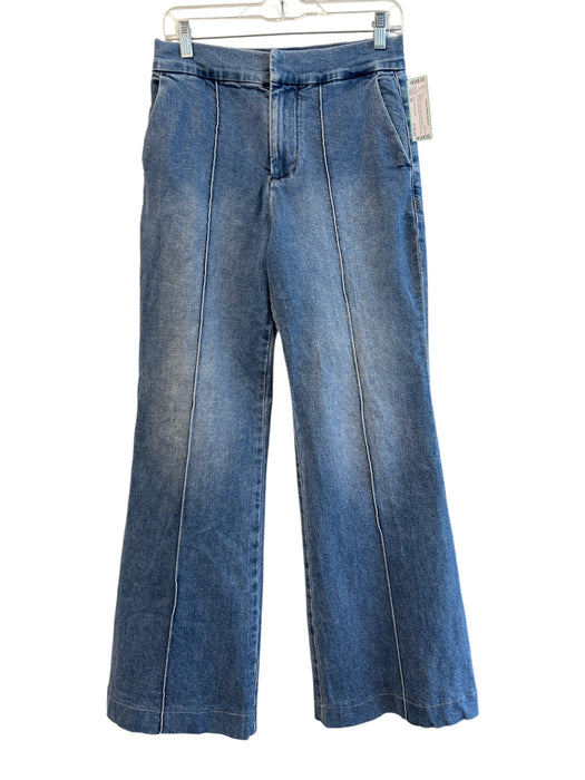 Alice + Olivia Jeans Size 28 Medium Wash Cotton High Rise 4 Pocket Flare Jeans Medium Wash / 28