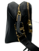 Lauren Ralph Lauren Brown & Black Pony Hair & Leather Crossbody Zip Close Bag Brown & Black