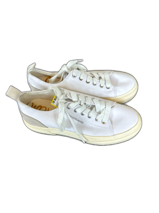 Sam Edelman Shoe Size 8 White Canvas Lace Up Athletic Sneakers White / 8