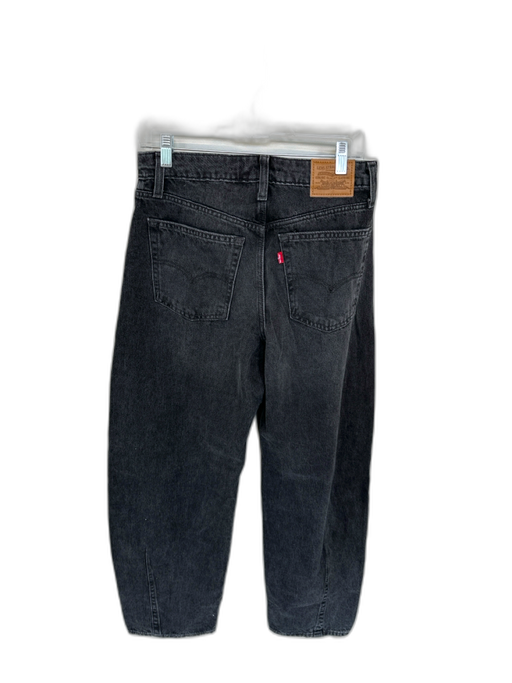 Levi's Size 28 Charcoal Cotton High Waist Barrell Leg Jeans Charcoal / 28