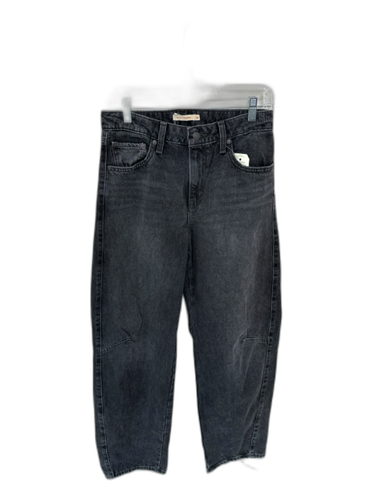 Levi's Size 28 Charcoal Cotton High Waist Barrell Leg Jeans Charcoal / 28