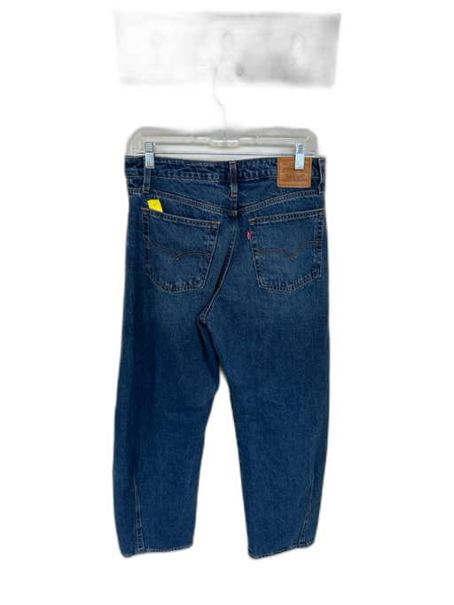 Levi's Size 28 Dark Wash Cotton High Waist Barrell Leg Jeans Dark Wash / 28