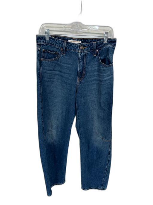 Levi's Size 28 Dark Wash Cotton High Waist Barrell Leg Jeans Dark Wash / 28