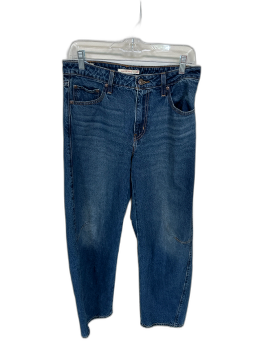 Levi's Size 28 Dark Wash Cotton High Waist Barrell Leg Jeans Dark Wash / 28