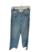 AMO Size 27 Light Wash Cotton High Waist Wide Leg Jeans Light Wash / 27