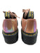 Dr. Martens Shoe Size 6 Pink Leather Snake Print Iridescent Lace Up Shoes Pink / 6