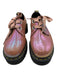 Dr. Martens Shoe Size 6 Pink Leather Snake Print Iridescent Lace Up Shoes Pink / 6