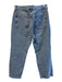 MNG Size 10 Med Dark Wash Cotton Blend 5 Pocket Straight Leg Raw Hem Jeans Med Dark Wash / 10