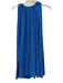 Zara Size Small Royal Blue No Fabric Tag Sleeveless Pleated Keyhole Back Dress Royal Blue / Small