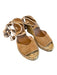 Joie Shoe Size 38 Brown Suede Ankle Tie Open Toe & Heel Wedge Sandal Shoes Brown / 38