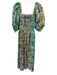 Cynthia Rowley Size M Purple, Blue, Multi Cotton Smocked Floral Print Dress Purple, Blue, Multi / M