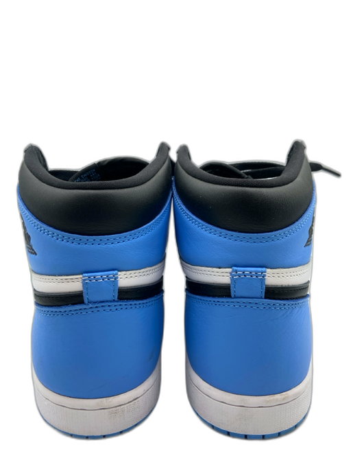 Jordan Shoe Size 10.5 Blue, Black & White Leather High Top Men's Shoes Blue, Black & White / 10.5