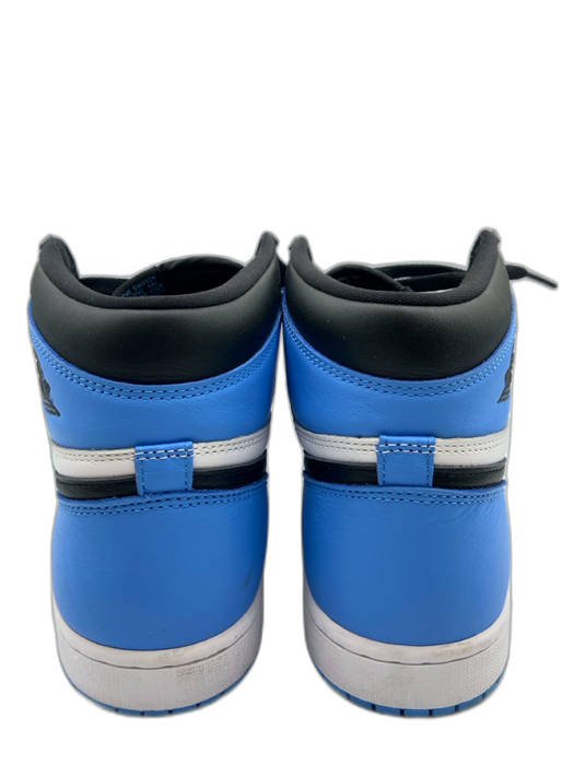 Jordan Shoe Size 10.5 Blue, Black & White Leather High Top Men's Shoes Blue, Black & White / 10.5