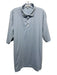 Peter Millar Size XL Blue & Pink Polyester Striped Polo Men's Short Sleeve Blue & Pink / XL
