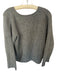 Madewell Size M Grey Acrylic & Merino Wool Knit V Neck Long Sleeve Sweater Grey / M