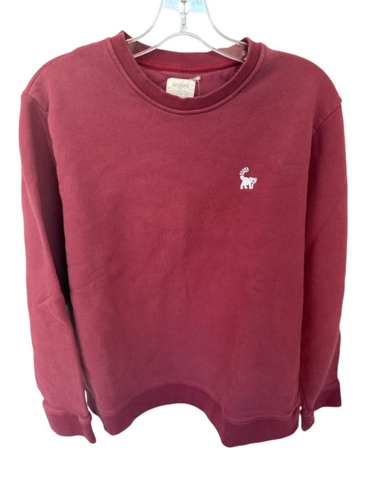 angura Size XL Maroon Cotton red panda Long Sleeve Crew Neck Sweatshirt Maroon / XL
