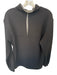 Straight Down Size L Black Polyester Waffle Half Zip Athletic Men's Jacket Black / L