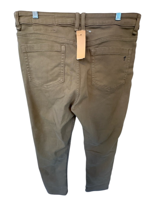 The Perfect Jean Size 34x28 Khaki Cotton Blend Button Fly Pockets Slim fit Pants Khaki / 34x28