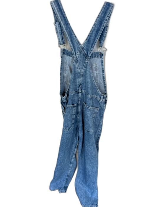 We The Free Size XS Med Light Wash Cotton Blend Acid Wash Denim Overalls Med Light Wash / XS