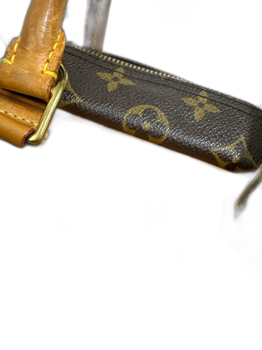 Louis Vuitton Brown & Amber Coated Canvas Top Handles LV Monogram Deauville Bag Brown & Amber / S