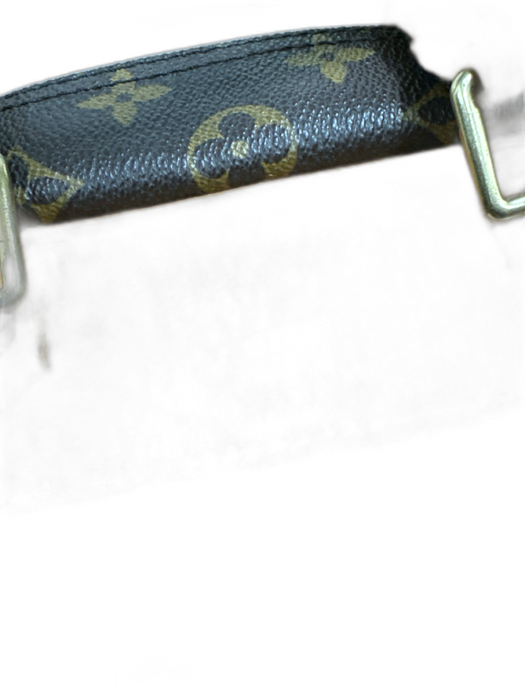 Louis Vuitton Brown & Amber Coated Canvas Top Handles LV Monogram Deauville Bag Brown & Amber / S