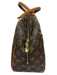 Louis Vuitton Brown & Amber Coated Canvas Top Handles LV Monogram Deauville Bag Brown & Amber / S