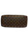 Louis Vuitton Brown & Amber Coated Canvas Top Handles LV Monogram Deauville Bag Brown & Amber / S