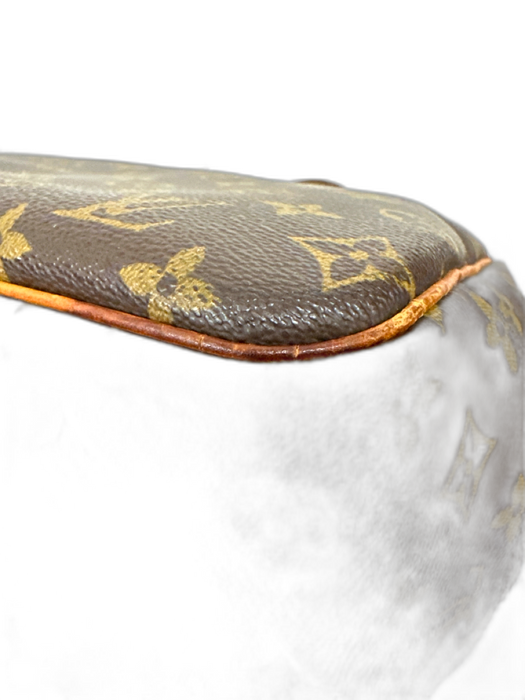 Louis Vuitton Brown & Amber Coated Canvas Top Handles LV Monogram Deauville Bag Brown & Amber / S