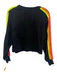 Aviator Nation Size Medium Black & Multi Cotton Long Sleeve Striped Sweater Black & Multi / Medium