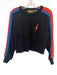 Aviator Nation Size Medium Black & Multi Cotton Long Sleeve Striped Sweater Black & Multi / Medium