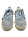 Adidas Shoe Size 7.5 Light blue & white Leather Upper Suede Striped Sneakers Light blue & white / 7.5