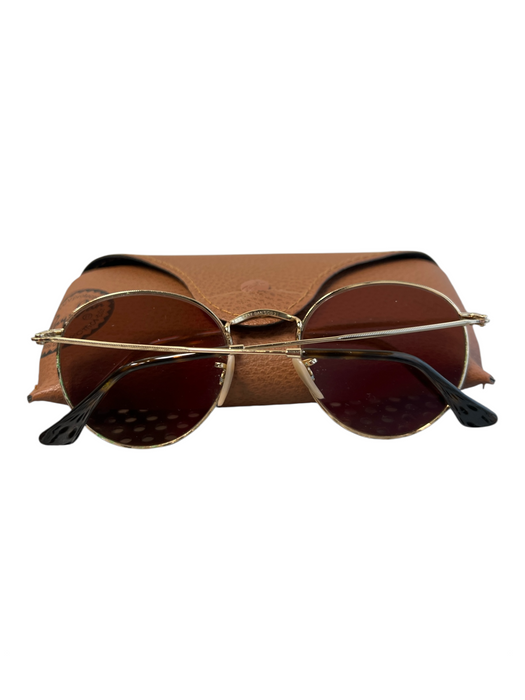 Ray Ban Gold Metal pink lens Aviator Sunglasses Gold