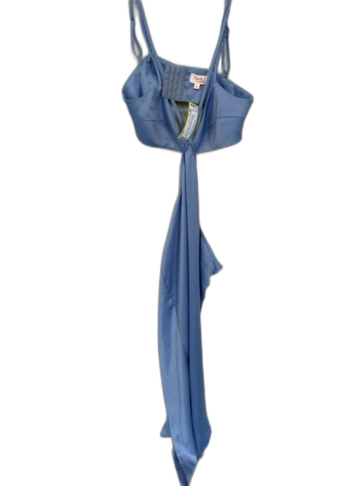 Camila Coelho Size S Periwinkle Polyester Blend Cut Outs Spaghetti Strap Gown Periwinkle / S