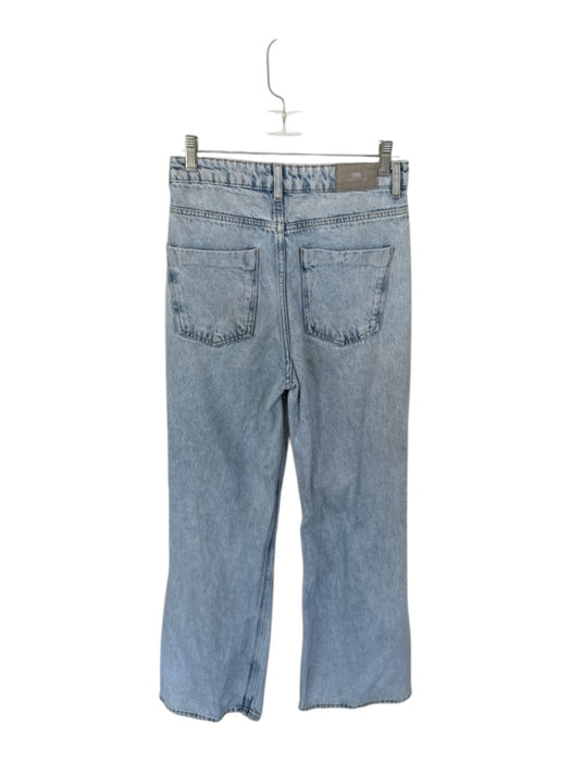 Zara Size 4 Light Wash Cotton Blend Ripped High Waist Jeans Light Wash / 4