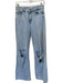 Zara Size 4 Light Wash Cotton Blend Ripped High Waist Jeans Light Wash / 4
