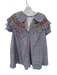 Pilcro Size XS Blue & Red Cotton Collar V Neck Stitch Detail Gingham Dress Blue & Red / XS