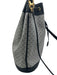 Gucci navy & gray Coated Canvas Leather trim Monogram Shoulder Strap Bucket Bag navy & gray / Medium