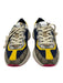 Gucci Shoe Size 5 Yellow, Blue, Brown Leather & Canvas Lace Up Chunky Sneakers Yellow, Blue, Brown / 5