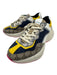 Gucci Shoe Size 5 Yellow, Blue, Brown Leather & Canvas Lace Up Chunky Sneakers Yellow, Blue, Brown / 5